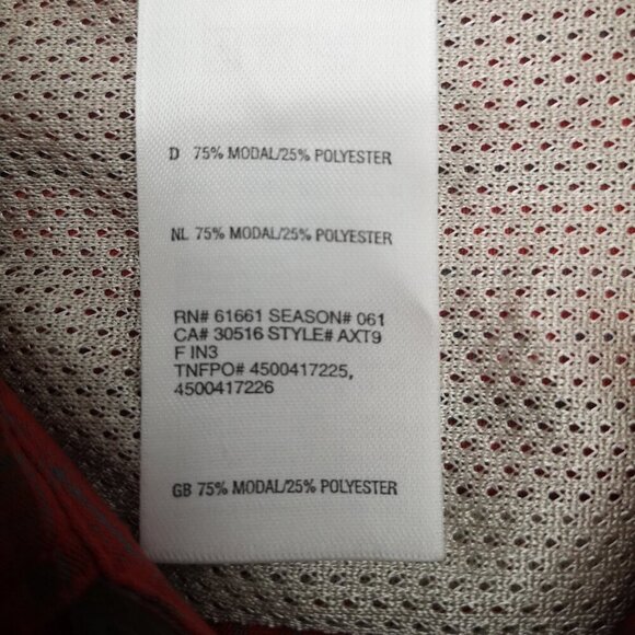 The North Face Men's Size Small Red, Brown, & Blue Plaid Short Sleeve Shirt - Picture 5 of 10